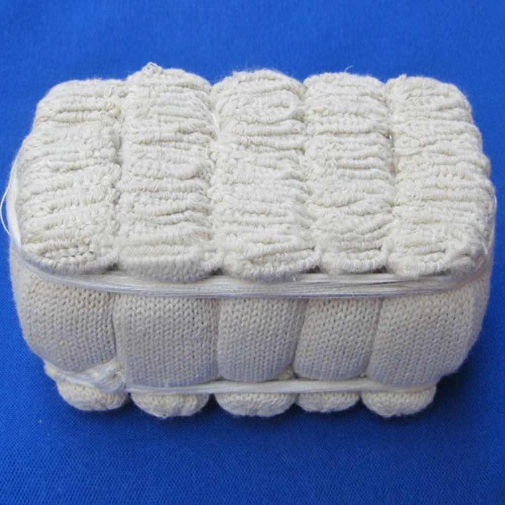 

100Pcs Work Multifunction Solid Tool Labor Protection Non Slip Cotton Blend Guards Caps Outdoor Finger Sleeve Home Use Portable