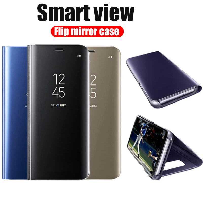 

Smart Mirror Phone case for Huawei Honor 10 Lite Case Huawei P Smart 2019 Light Flip Book Leather Cover Honor10 Lite light capa