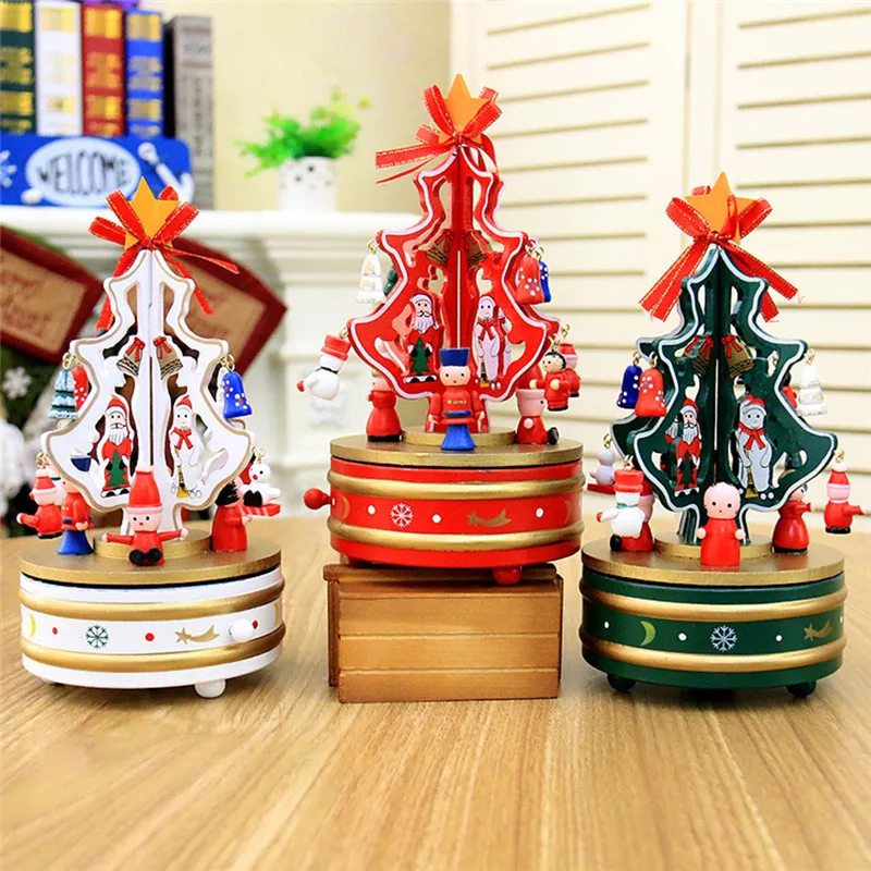 Children's Fancy Kids Classical Toy Wooden Wind Up Toy with Rotary