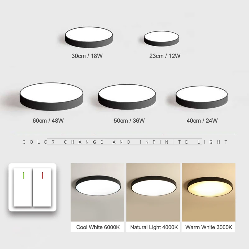  Nordic LED Ceiling Lights Ultra Thin Bedroom Ceiling Lamps Modern lamparas de techo led plafondlamp - 32934711668