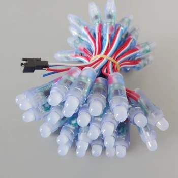 

50pcs/lot 12mm WS2811 2811 IC RGB Led Module String Waterproof DC12V Digital Full Color LED Pixel Light Christmas
