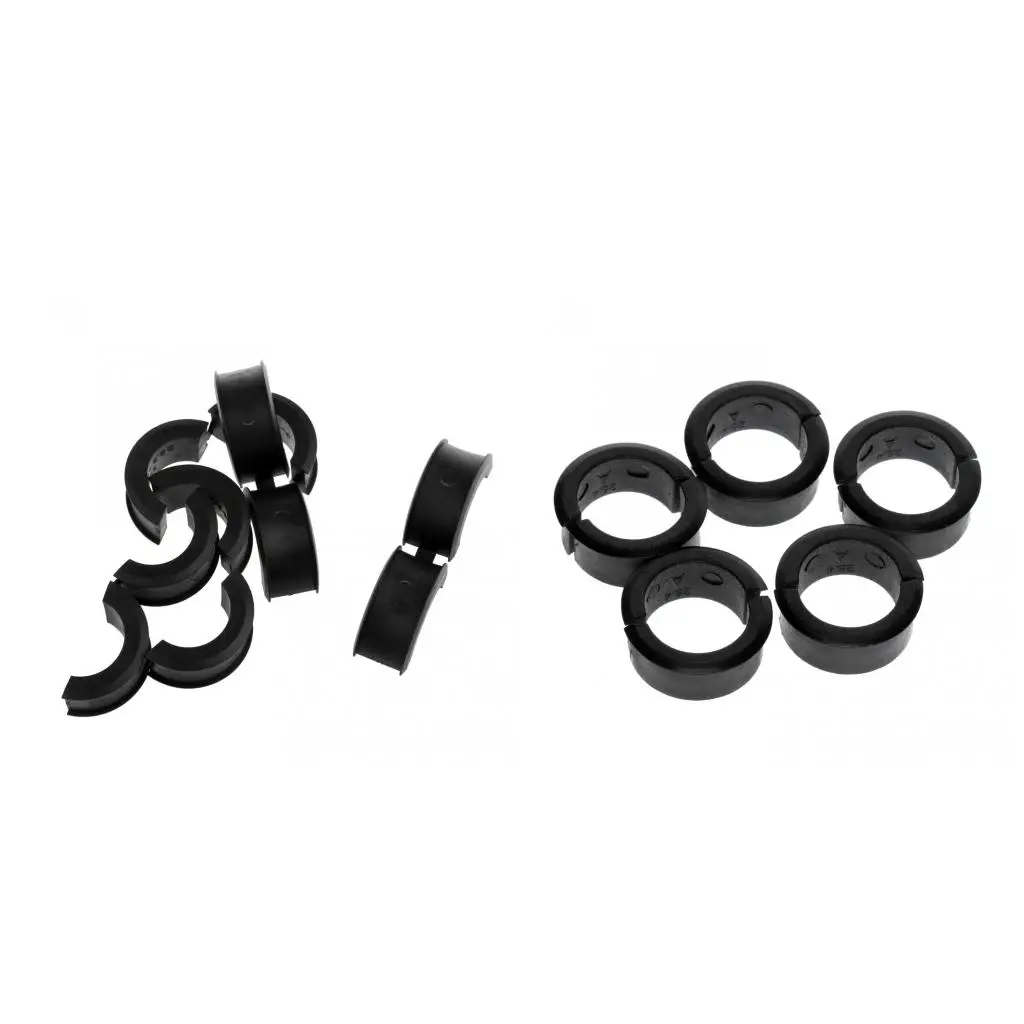 10 Pair Bicycle Handlebar Spacer Holder Clamp Conversion Shim 22.2/25.4mm Made From Engineering Plastic Material