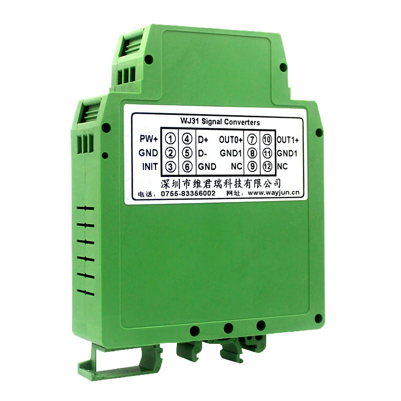 RS485/232 до 0-10 В напряжение/4-20мА текущий сигнал Modbus протокол дистанционного ввода/вывода Модуль WJ31