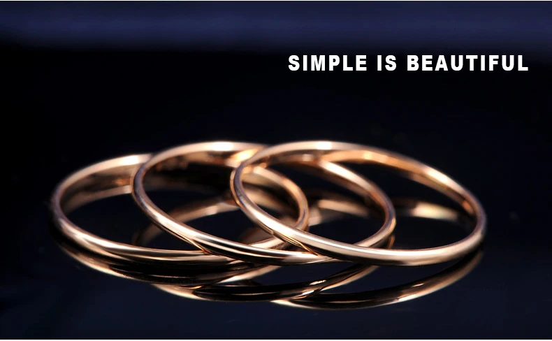 18k Gold Women Rings Beautiful Exquisite Smooth Classic Real 750 Solid Rose Yellow Girl Gift Party Discount Good Nice new hot