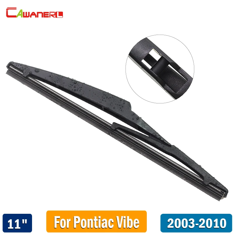 Cawanerl 1 Piece 280mm 11" Auto Rear Window Wiper Car Soft Rubber Back