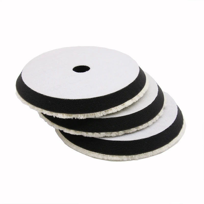 6 дюймов Шерсть плюшевые полировальные диски Войлок шлифовальный круг головка самоклеящаяся Губка для полировки коврик для автомобиля