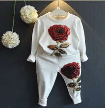 Kids Clothing Sets 2016 New Fall Winter Girls Boys Clothes Sweatshirts+Casual Pants 2Pcs Girls Suit roupas de bebe fille 3-7y цена Kids Clothing Sets 2016 New Fall Winter Girls Boys Clothes Sweatshirts+Casual Pants 2Pcs Girls Suit roupas de bebe fille 3-7y цены онлайн