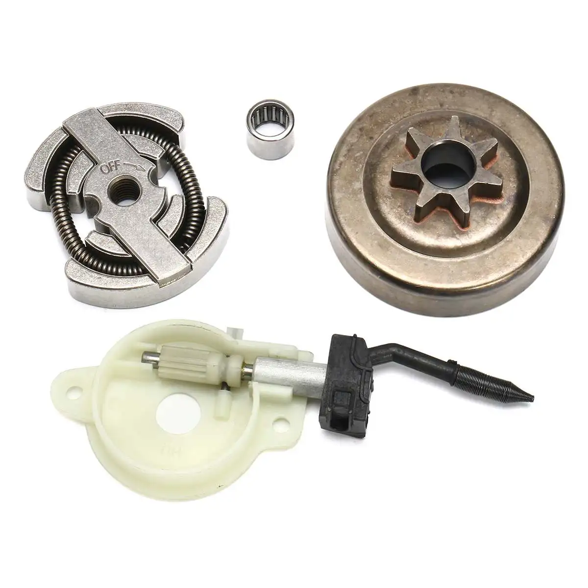 

Sprocket Clutch Drum Bearing Oil Pump Worm Brake Bands Kit Lawn Mower Chainsaw Accessories For Husqvarna 36 41 136 137 141 142