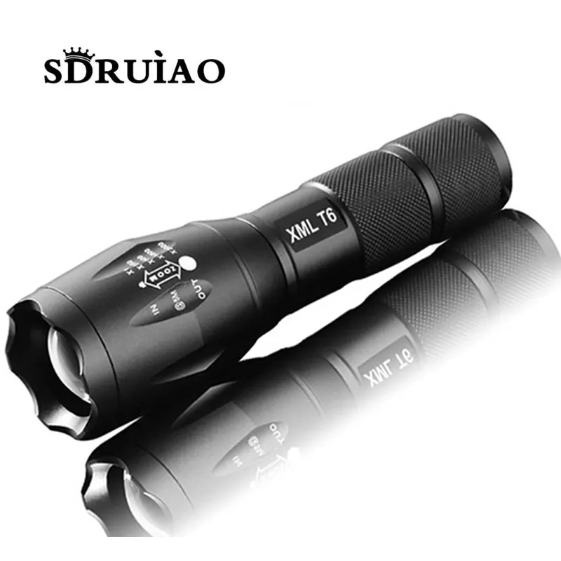 100 Authentic E17 6000 Lumens 5 Mode CREE XM L T6 LED font b Flashlight b