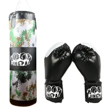 100 см Training Фитнес Боец ММА Бокс сумка крючком Висячие сумка спортивная песка удар Пробивание мешок с песком Сако Boxeo