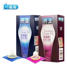 12pcs Mingliu Ultra Thin Tight Close Fit Condoms Intense Latex Smooth Kondom Safer Contraception Penis Sleeve For Men Sex Toy close fitting latex leggings men s latex tight panties two constracting color latex trousers