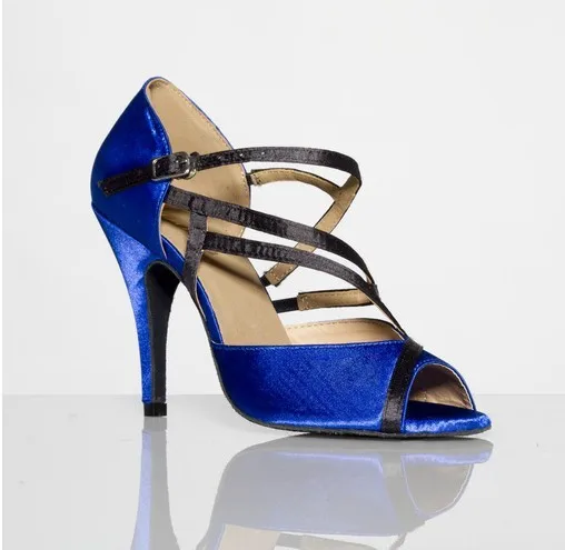 Горячая Распродажа! Яркие атласные женские классические туфли на высоком каблуке для латинских танцев танцевальная обувь для сальсы