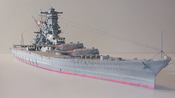 DIY Бумажная модель 1:250 IJN Yamato линкор Императорского японского флота собрать бумажное ремесло 3D игра-головоломка обучающая игрушка