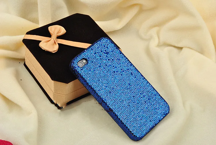 2014 newest blue crystal waterproof luxury for iphone 4/4s 5 cell phone accessories silicone case cover |