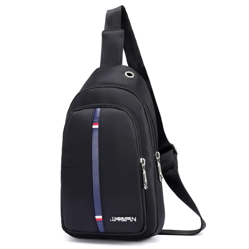 

Business 2018 new men's nylon bags for men fashion Crossbody bag shoulder bag slung shoulder back pack casual burglar blue