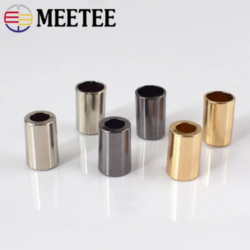 

50pcs Meetee Metal Bell Buckle Stopper Cord Ends Lock Cap Rope Hanging Buckle for Bag Shoes Garment Stopper Cord Accessories