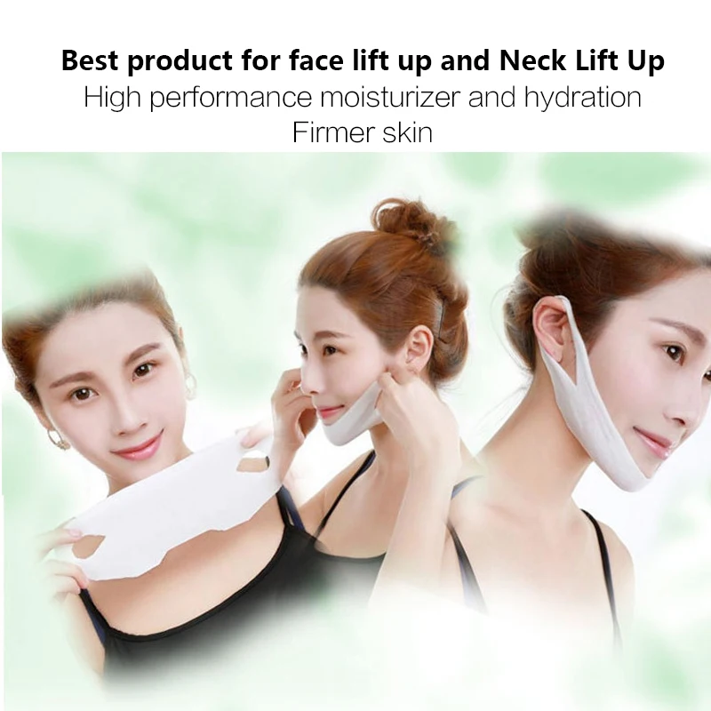 Murah 1 Pcs Gel Masker untuk Wajah Lifting V Wajah Masker Pelangsing Dagu Ganda Anti Kerut V Line Mengangkat wanita Alat Kecantikan Masker Wajah
