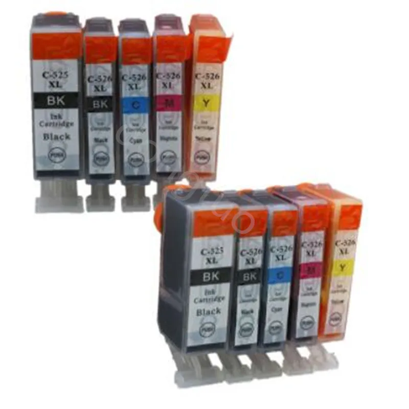 10X PGI 525 CLI 526 iink картридж для Canon PIXMA IP4850/IP4950 IX6550 MG5150/MG5250 MX715/MX885/MX895 MG5150 MG5250 PGI525|cartridge for