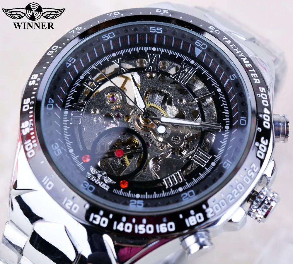 Prix pour Vainqueur Noir Cadran Squelette Hommes Montres Top Marque De Luxe En Acier Inoxydable Sport Montre Montre Homme Horloge Hommes Erkek Kol Saati Prix pour Vainqueur Noir Cadran Squelette Hommes Montres Top Marque De Luxe En Acier Inoxydable Sport Montre Montre Homme Horloge Hommes Erkek Kol Saati