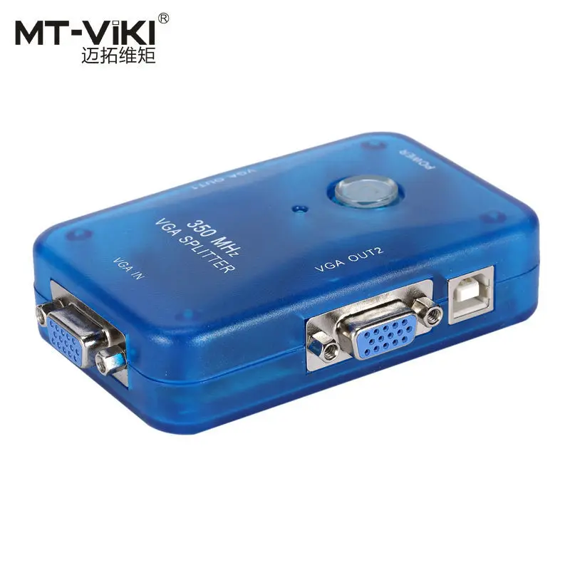 MT-VIKI VGA Video Splitter Distributor 1 input to 2 Output support widescreen LCD Monitors MT-3502-A MT-VIKI VGA Video Splitter Distributor 1 input to 2 Output support widescreen LCD Monitors MT-3502-A