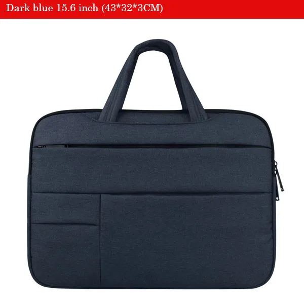 Soomile 12-15 сумка для ноутбука, портативный мужской портфель, многофункциональная сумка для ноутбука, Мужская Простая Офисная деловая сумка - Цвет: dark blue 15.6 inch