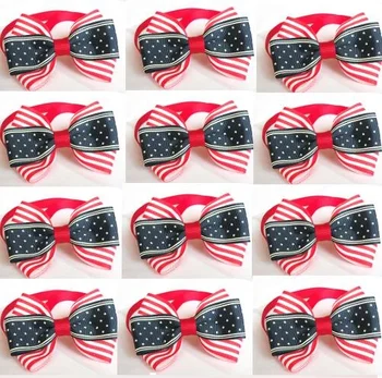 

100pc/lot Factory Sale Pet Dog Ribbon Star bow Tie Grooming Bowknot Ties For Dogs Pet Accessories Y71503