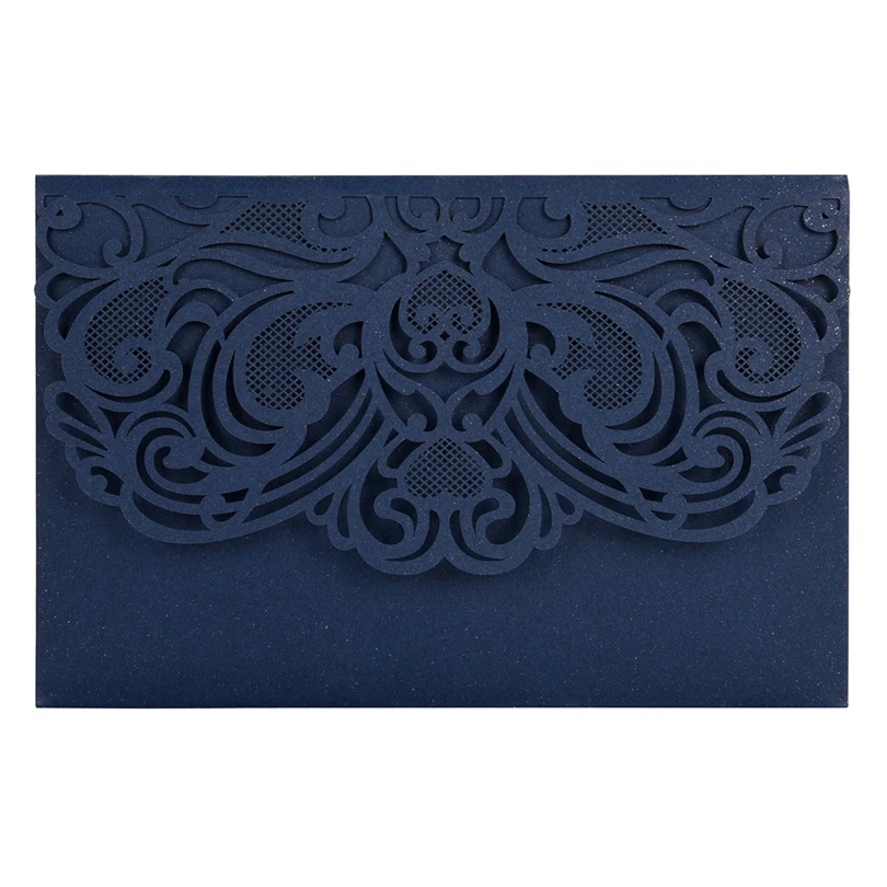  European Openwork Wedding Invitation Creative Birthday Card Invitation 10pcs thanks birthday Stereo - 4000028785709