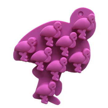 

1Pc Silicone Flamingo Chocolate Mold Sugar Fondant Handmade Soap Mold Ice Molded Ice Grids Ice Trays Non Stick Baking Tools H993