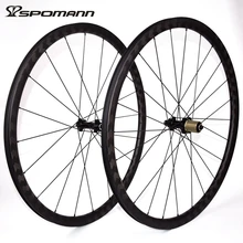 SPOMANN 700C Road Bicycle Wheelset 15k Carbon Clincher Wheels 30mm depth Carbon Cycling Wheel 8 9