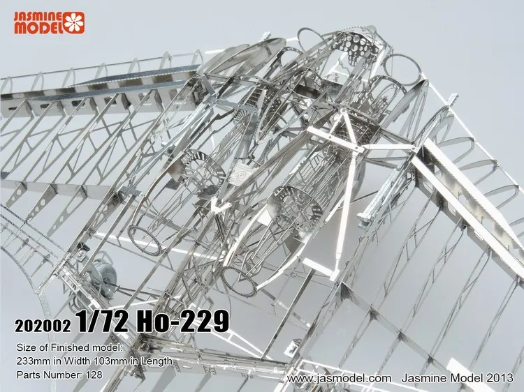 Сборная модель из цельнометаллического сплава 1/72 Германия Хортон Хо-229 стелс истребитель Скелет взрослые Пазлы игрушки с пазлом случайный подарок