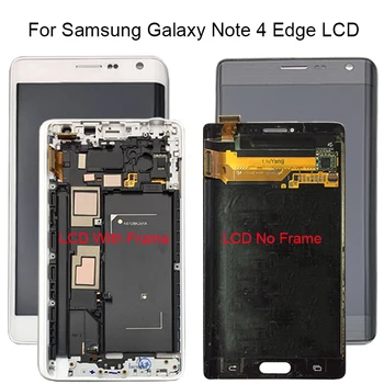 

100% Tested For Samsung Galaxy Note 4 Edge N915 N9150 N915F LCD Display Touch Screen Digitizer With Frame Assembly + Free Tools