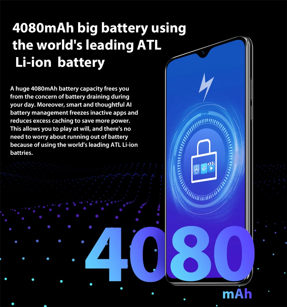 Blackview A60 смартфон 4080 mAh 19:9 6,1 дюйма Android 8,1 1 GB Оперативная память 16 Гб Встроенная память Dual Sim 4 ядра 13MP + 5MP Камера 3g мобильного телефона