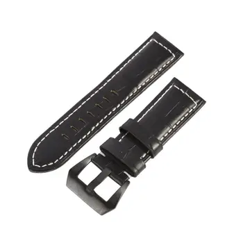 

22 24 26 mm New HQ 100% Leather Watch Bands bamboo sea lines strap For Panerai