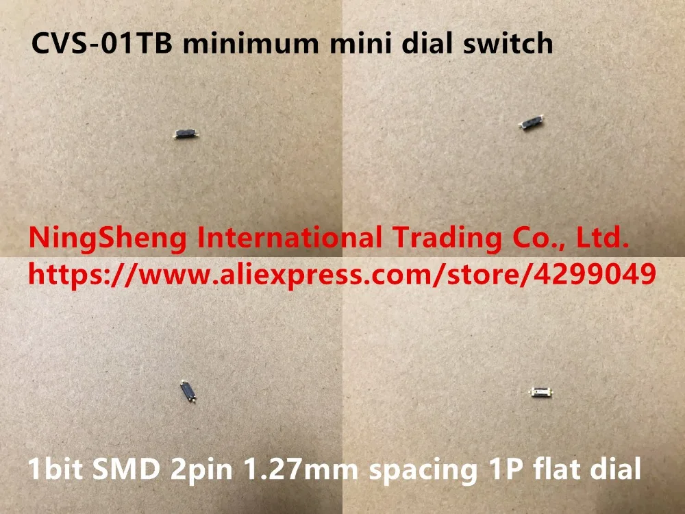 

Original new 100% Japan import CVS-01TB minimum mini dial switch 1 bit SMD 2pin 1.27mm spacing 1P flat dial