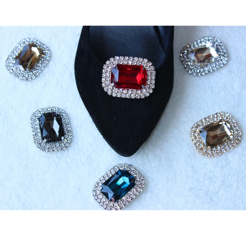 BSAID 1Pcs Shoes Accessories Metal Rhinestone Alloy Glass Shoe Clips Decoration Buckle Clip, New Fashion Shinning High-Quality BSAID 1Pcs Shoes Accessories Metal Rhinestone Alloy Glass Shoe Clips Decoration Buckle Clip, New Fashion Shinning High-Quality