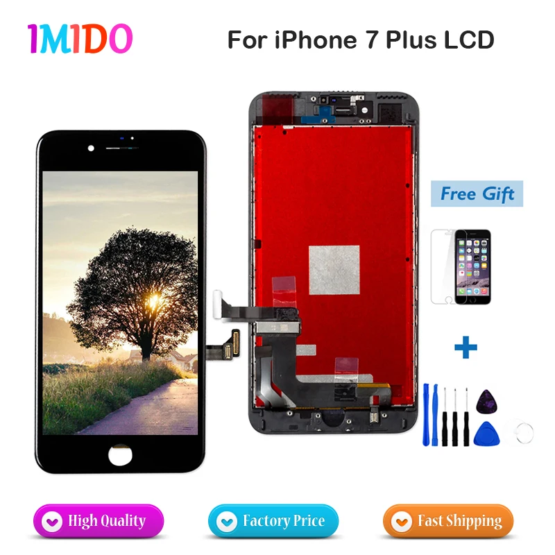 imágenes para Lcd para iphone 7 plus pantalla lcd de pantalla táctil digitalizador herramientas asamblea no pixel muerto reemplazo completo + vidrio templado imágenes para Lcd para iphone 7 plus pantalla lcd de pantalla táctil digitalizador herramientas asamblea no pixel muerto reemplazo completo + vidrio templado