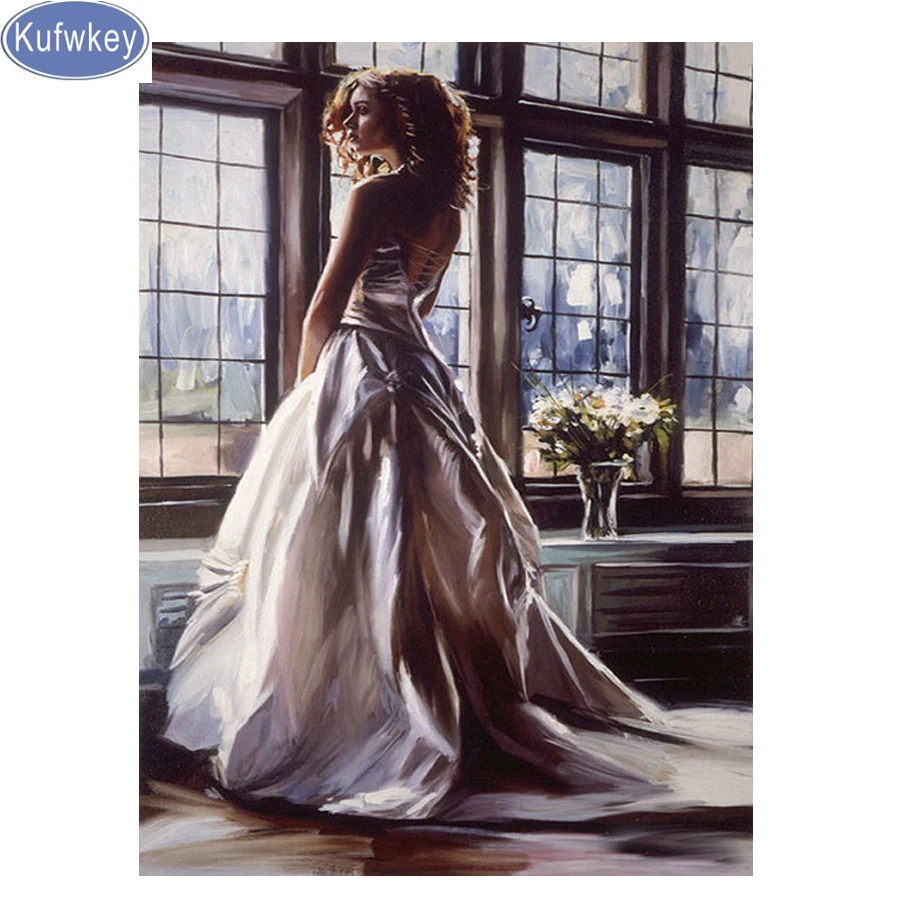 

mazayka,Full Square Diamond Painting,Europe beauty DIY Painting Cross Stitch Diamond Embroidery Diamond Mosaic Home Decorative