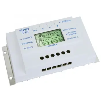 

MPPT 12V 24V Auto 40A Solar Charge Controller Regulator LCD Display for Street Light System