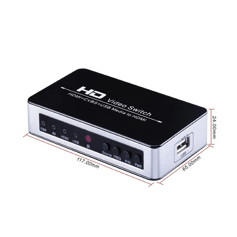 2018 Новый HDMI конвертер USB медиаплеер композитный AV CVBS к видео адаптер 720 P 1080 P|usb to