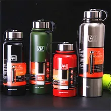 Large capacity outdoor sports bottle 304 stainless steel Travel kettle portable insulation kettle Wide mouth Large capacity outdoor sports bottle 304 stainless steel Travel kettle portable insulation kettle Wide mouth