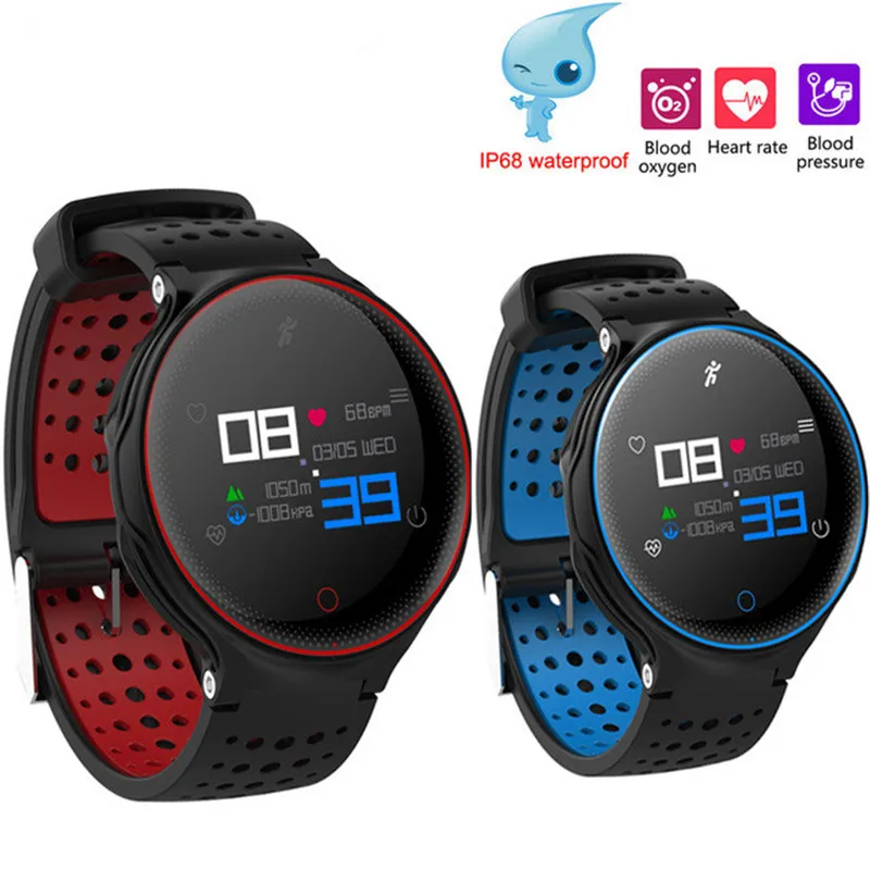 

NEW Smart Sport Bluetooth Band Fitness Bracelet 2018 new Heart Rate Monitor IP68 W aterproof Swimming Blood Pressure Wristband
