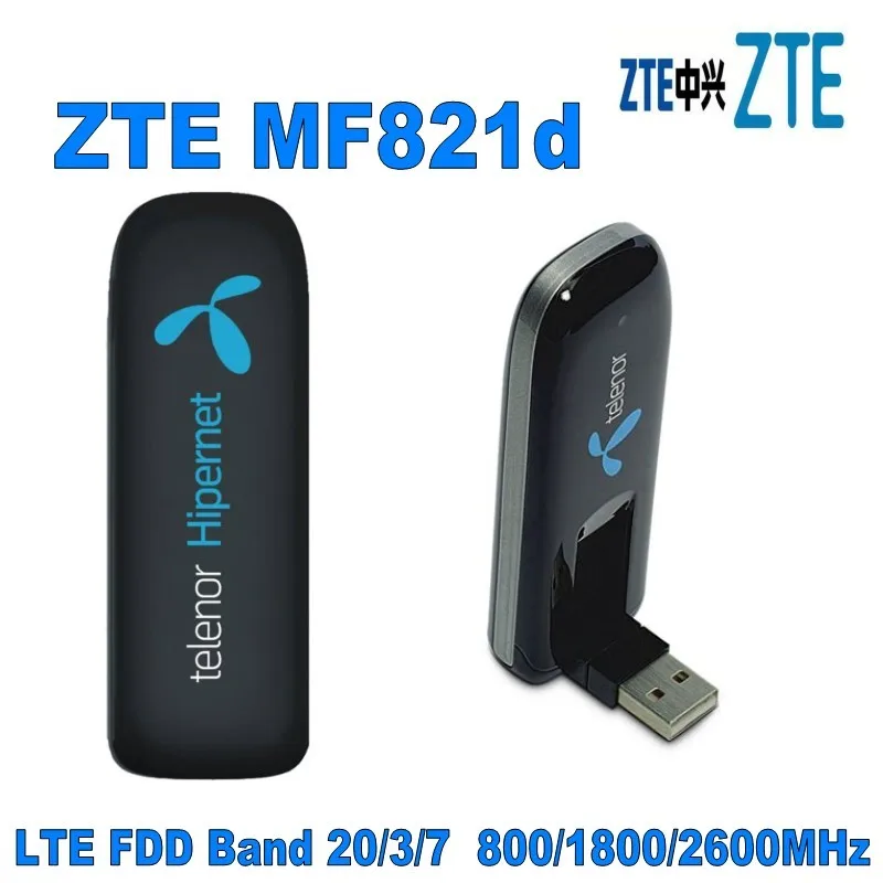 4G 100 Мбит/с разблокированный usb-модем zte MF821D 4G LTE FDD с слотом для sim-карты и слотом для карт Micro SD PK HUAWEI E8372