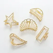 1 шт. металлический зажим заколки для волос большой для ванной ловушка для волос Зажимы для женщин Ретро украшения для волос пластина заколка для хвоста G0402