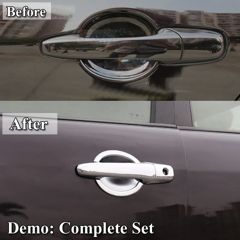Chrome Plated ABS Door Handle Covers For 2006-2012 Ford Fusion