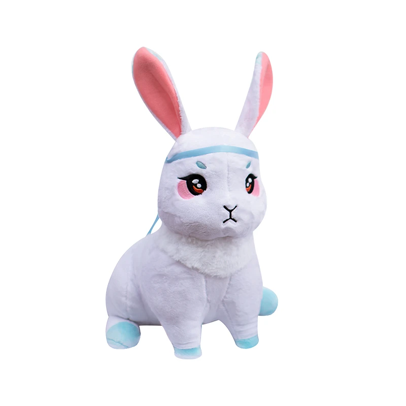 1 шт. Grandmaster of Demonic Cultivation Wangji Wuxian кролик плюшевые игрушки прекрасный аниме чучела кролик кукла детские игрушки подарок на день рождения - Цвет: 20cmx26cm white