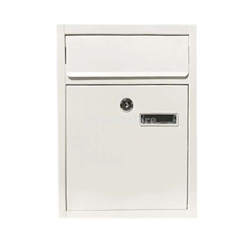 LOCKABLE OUTSIDE LETTERBOX LETTER POST MAIL BOX POSTBOX WITH KEYED LOCKSET, WALL MOUNTED, RURAL SECURITY MAILBOXES