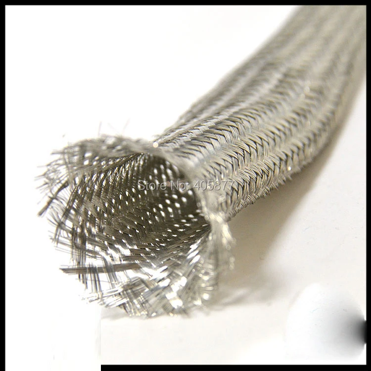 Buy 5m 3.3ft 13mm Flat Tinned Copper Braid Sleeve