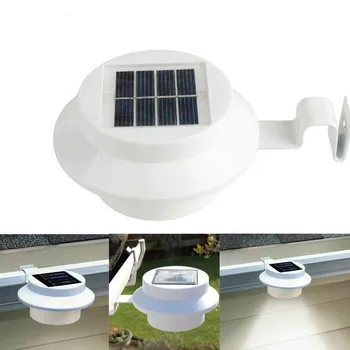 

2020 Hot Selling Family Wall Lamp 3 LED Solar Ditch Lamp Outdoor Family Garden Wall Fence Path Lamp Night Lamp