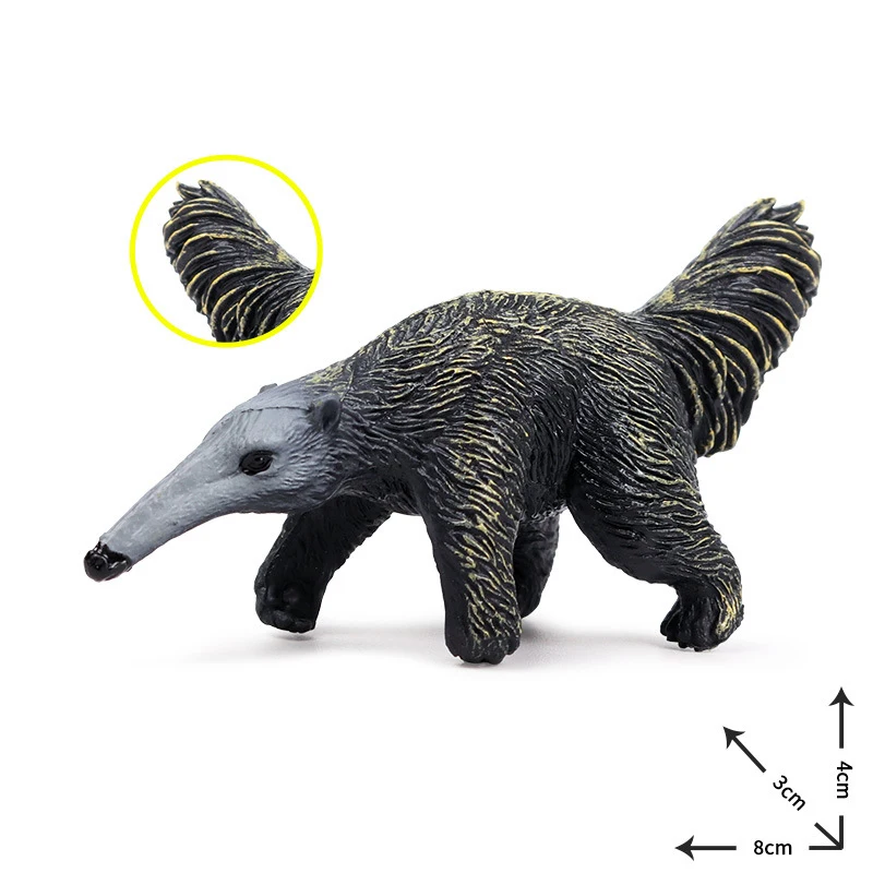 Лес дикие животные фигурки Anteater ПВХ Миниатюрная модель фигурки Милая коллекция обучающая игрушка для детей подарок