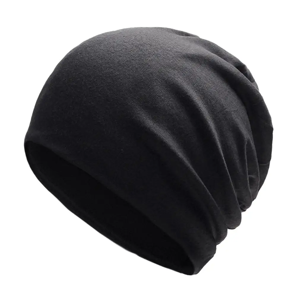Mount Chain, стильная вязаная хлопковая шапка унисекс, одноцветная теплая шапка, шапка для защиты от холодного ветра, для зимы и осени - Цвет: black